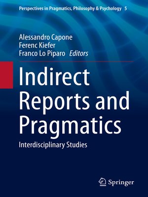 cover image of Indirect Reports and Pragmatics